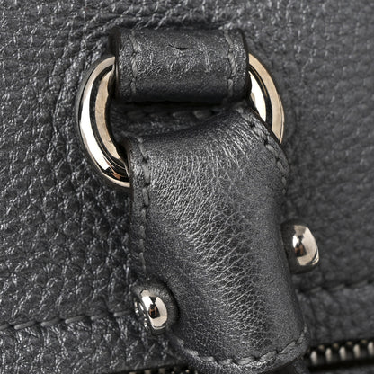 Salvatore Ferragamo Grained Calfskin Large Sofia Convertible Tote Acciaio 10 of 11