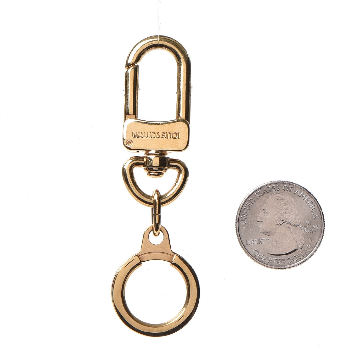 Louis Vuitton Pochette Extender Key Ring Gold 2 of 4