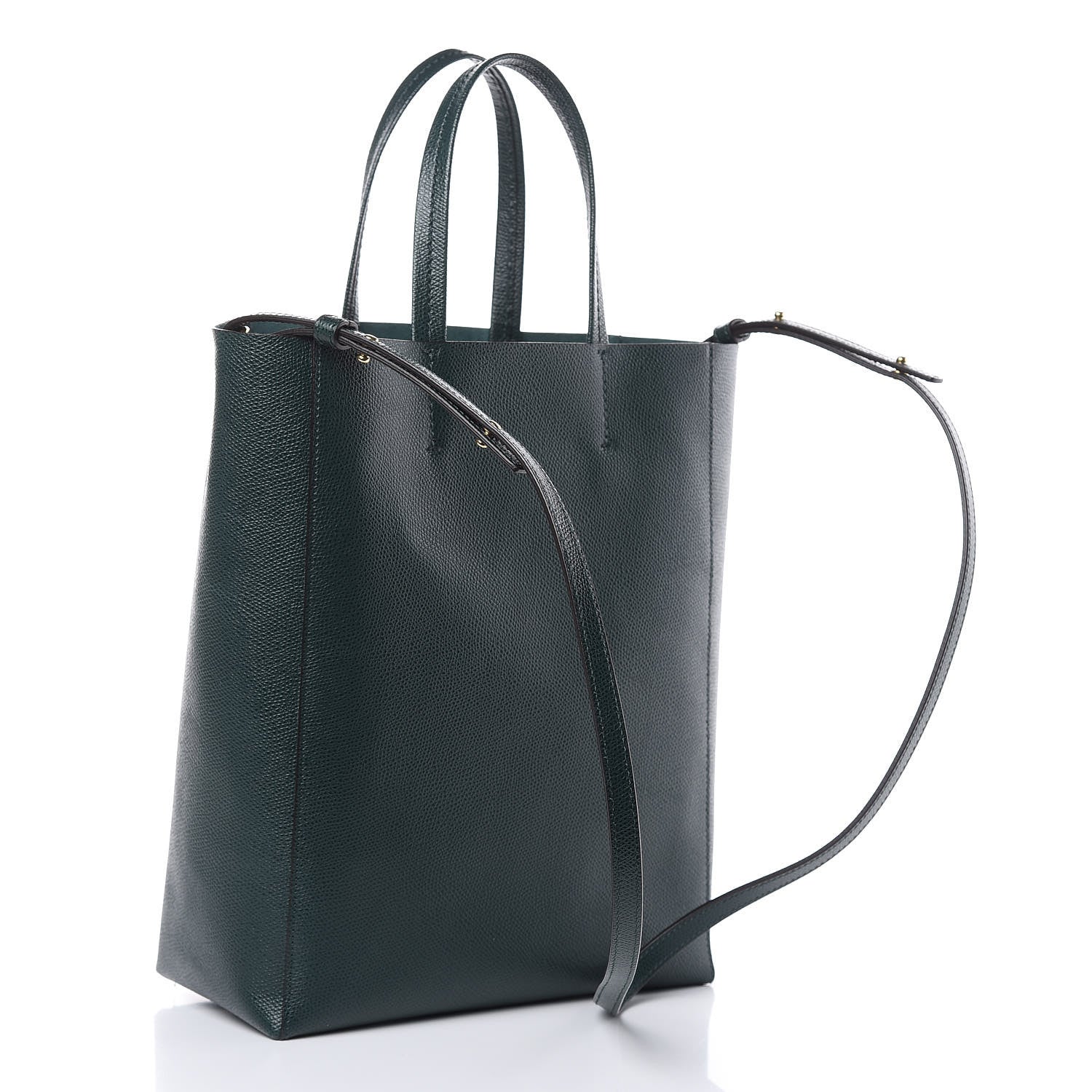 Celine Grained Calfskin Small Vertical Cabas Amazone 3 of 11