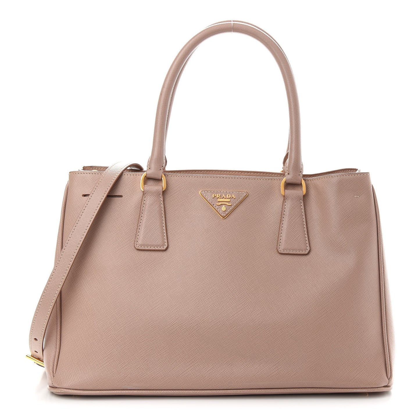 Saffiano Lux Medium Tote Cammeo