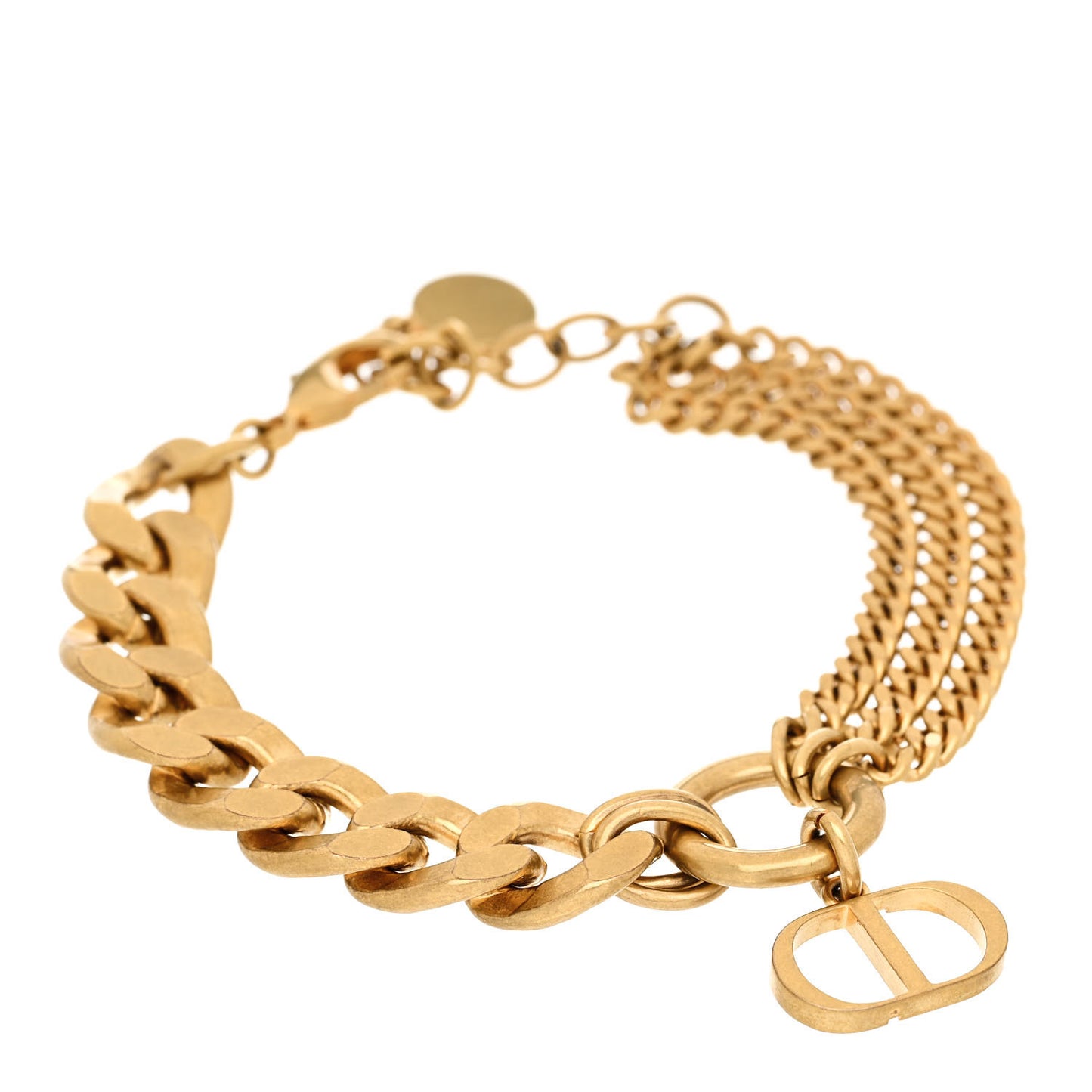 Metal 30 Montaigne Multi Strand Chain Bracelet Gold