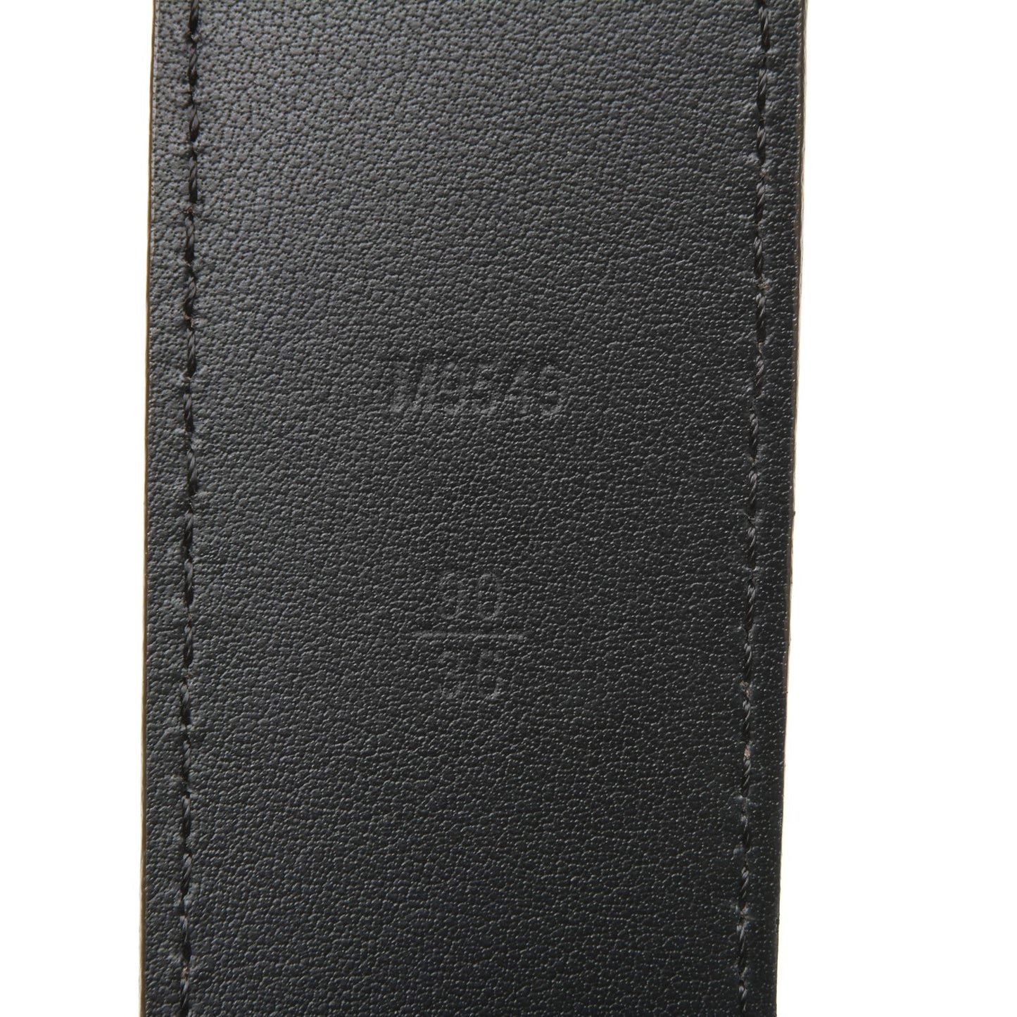 Suede Calfskin Mini Damier 40mm LV Initiales Belt 90 36 Moka