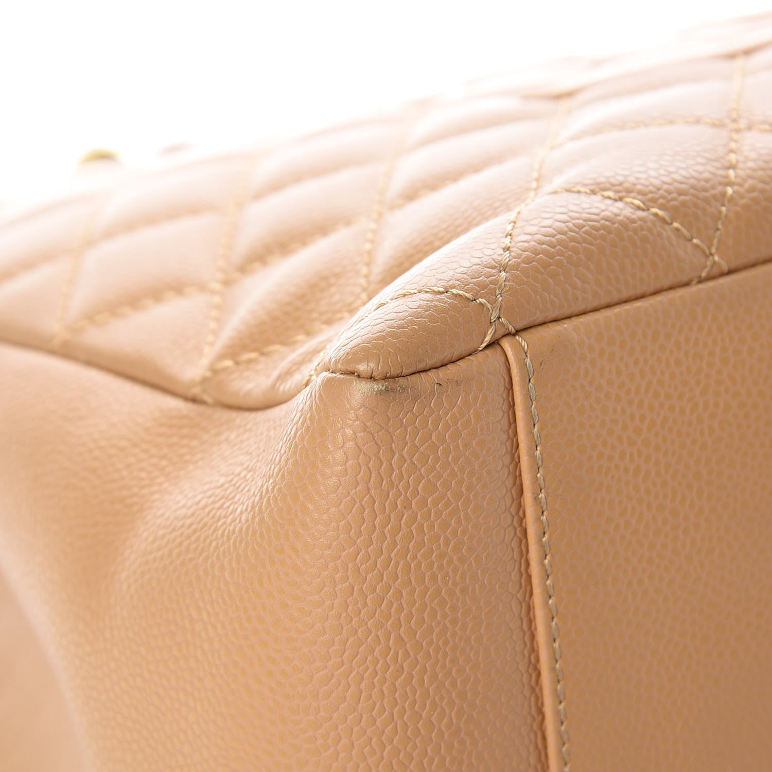 Chanel Caviar Quilted Grand Shopping Tote GST Beige 8 of 18