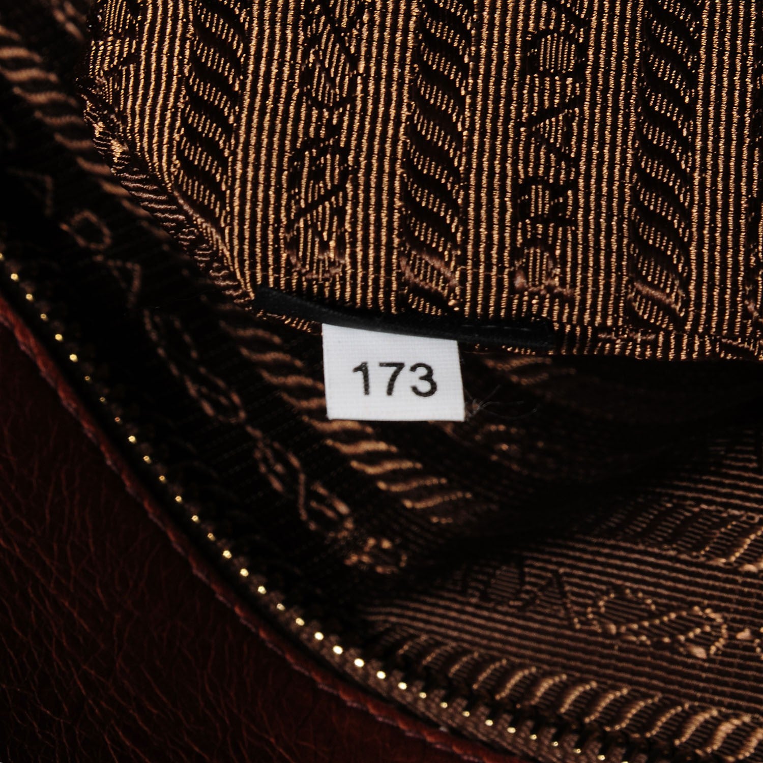 Prada Vitello Shine Tote Palissandro 8 of 11