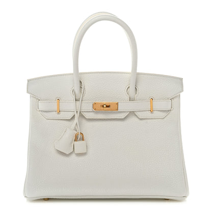 Hermes Togo Birkin 30 White 1 of 12