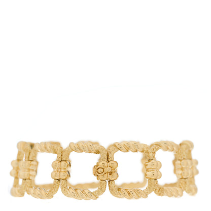 Tiffany 18K Yellow Gold Schlumberger Square Link Bracelet 3 of 5