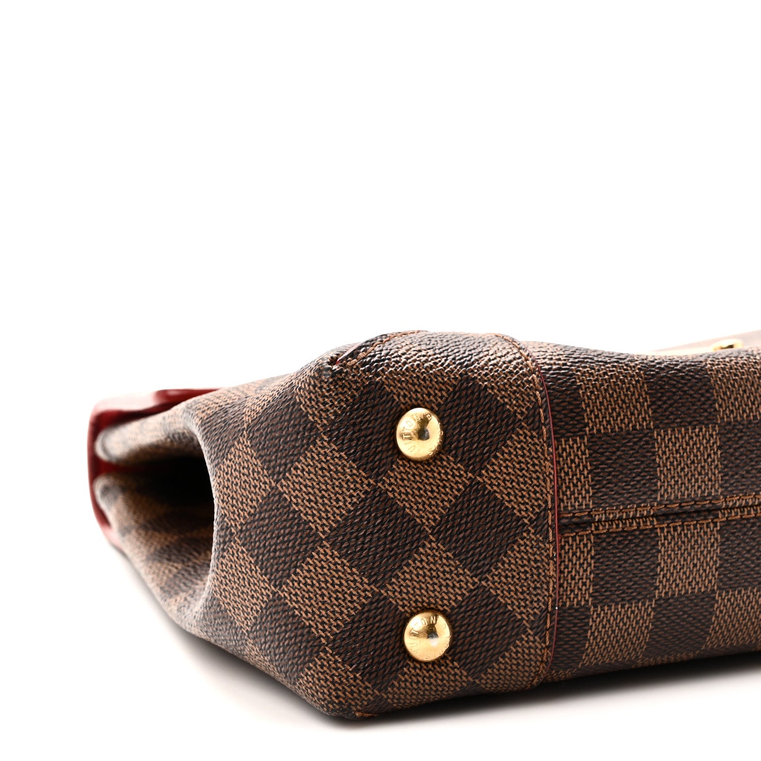 Louis Vuitton Damier Ebene Caissa Clutch Cherry 8 of 9