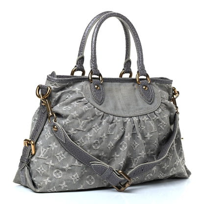 Louis Vuitton Denim Neo Cabby MM Grey 2 of 4