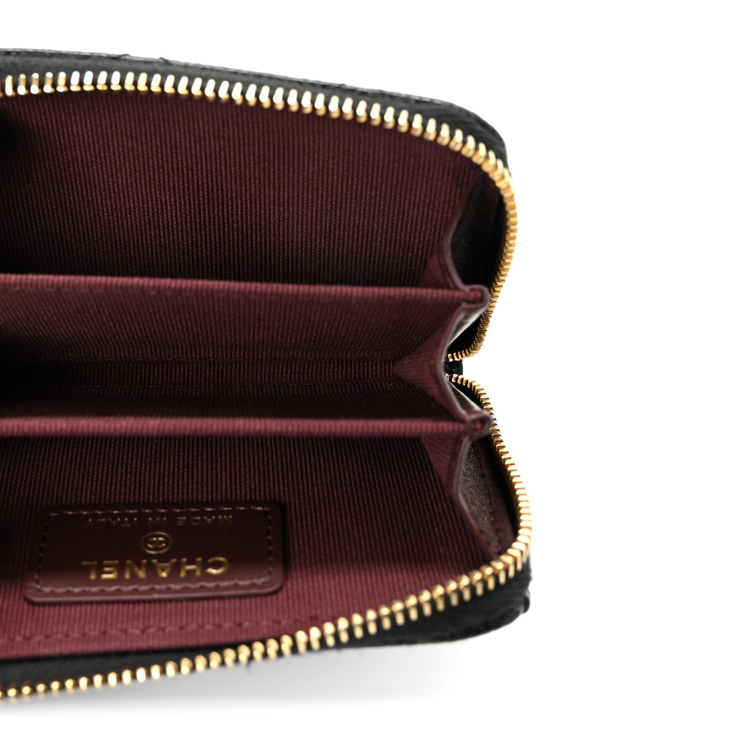 Chanel Caviar Quilted Zip Coin Purse Black 5 of 8