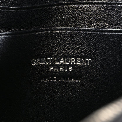 Saint Laurent Grain De Poudre Matelasse Monogram Mini Lou Camera Bag Storm 6 of 10