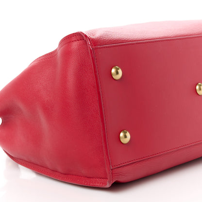 Saint Laurent Calfskin Small Classic Y Cabas Red 9 of 14