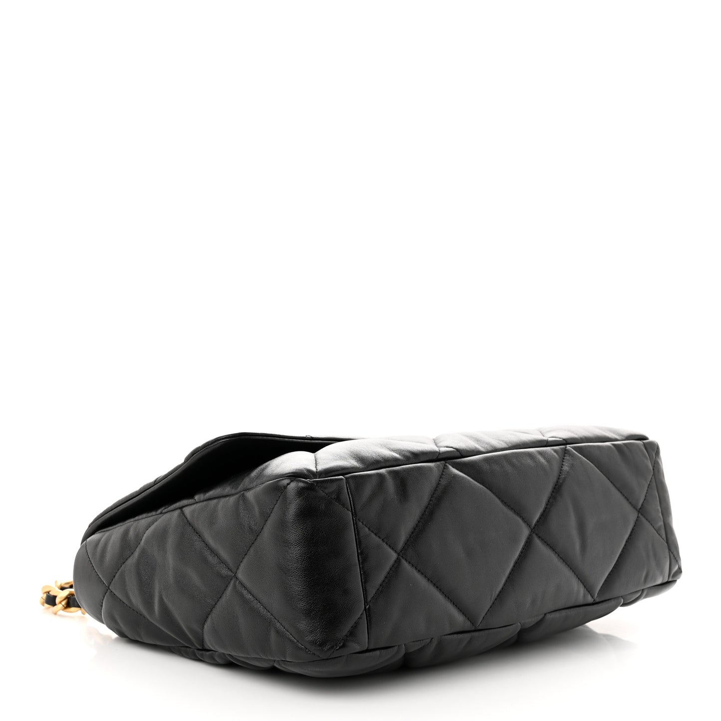 Lambskin Quilted Maxi Chanel 19 Flap Black