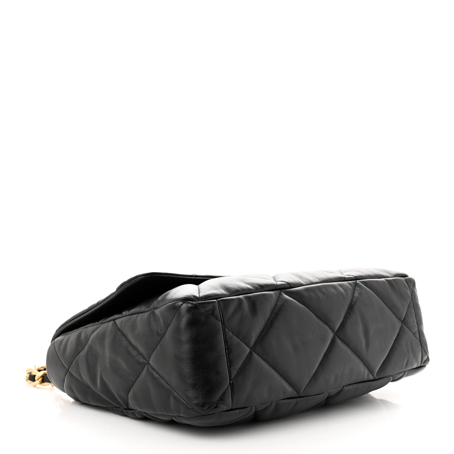 Chanel Lambskin Quilted Maxi Chanel 19 Flap Black 4 of 11