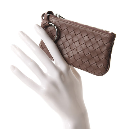 Bottega Veneta Nappa Intrecciato Key Holder Noce 2 of 8