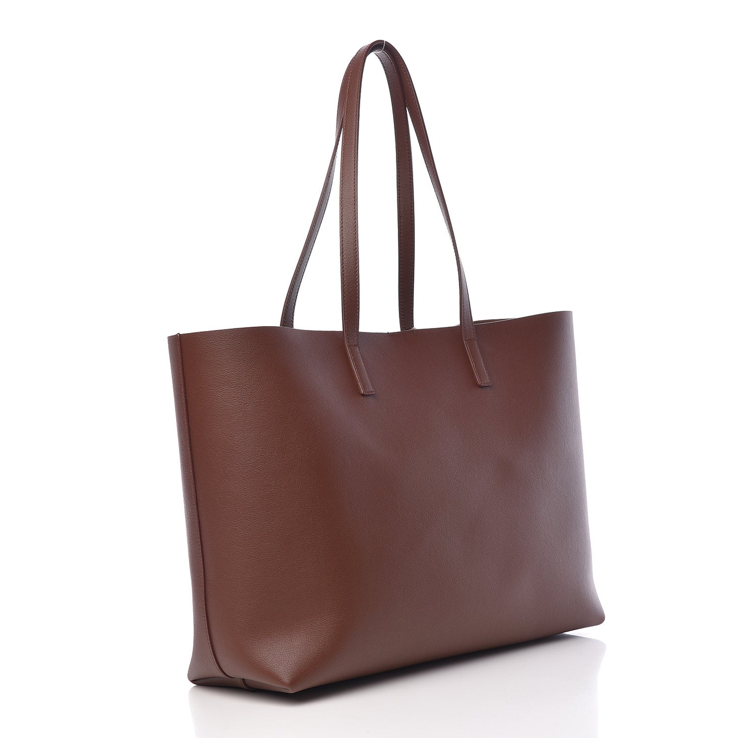 Calfskin Large Shopping Tote Old Brandy