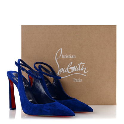 Christian Louboutin Veau Velours Condora Strap 100 Pumps 36.5 Galactiqueen 11 of 11
