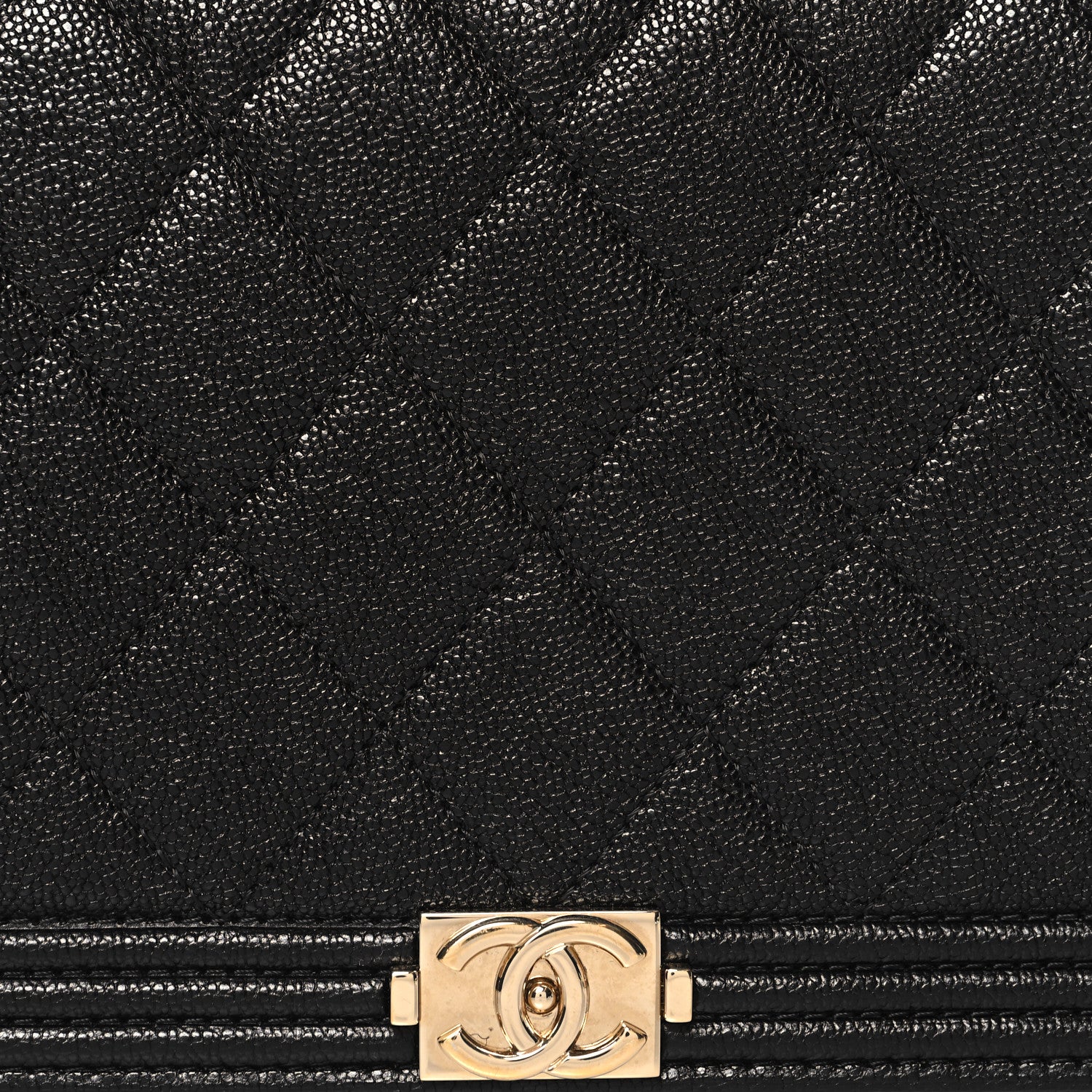 Chanel Caviar Quilted Boy Wallet On Chain WOC Black 8 of 11