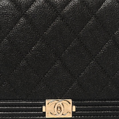 Chanel Caviar Quilted Boy Wallet On Chain WOC Black 8 of 11