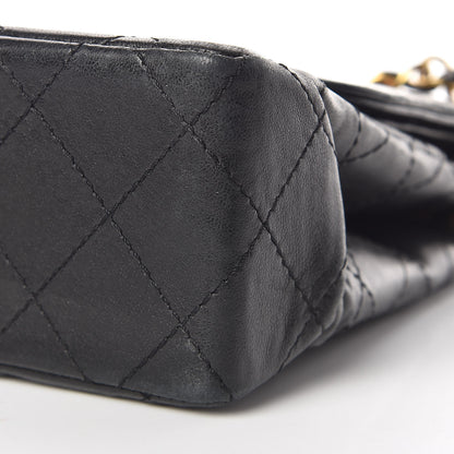 Chanel Lambskin Quilted Medium Double Flap Bag Black 10 of 13