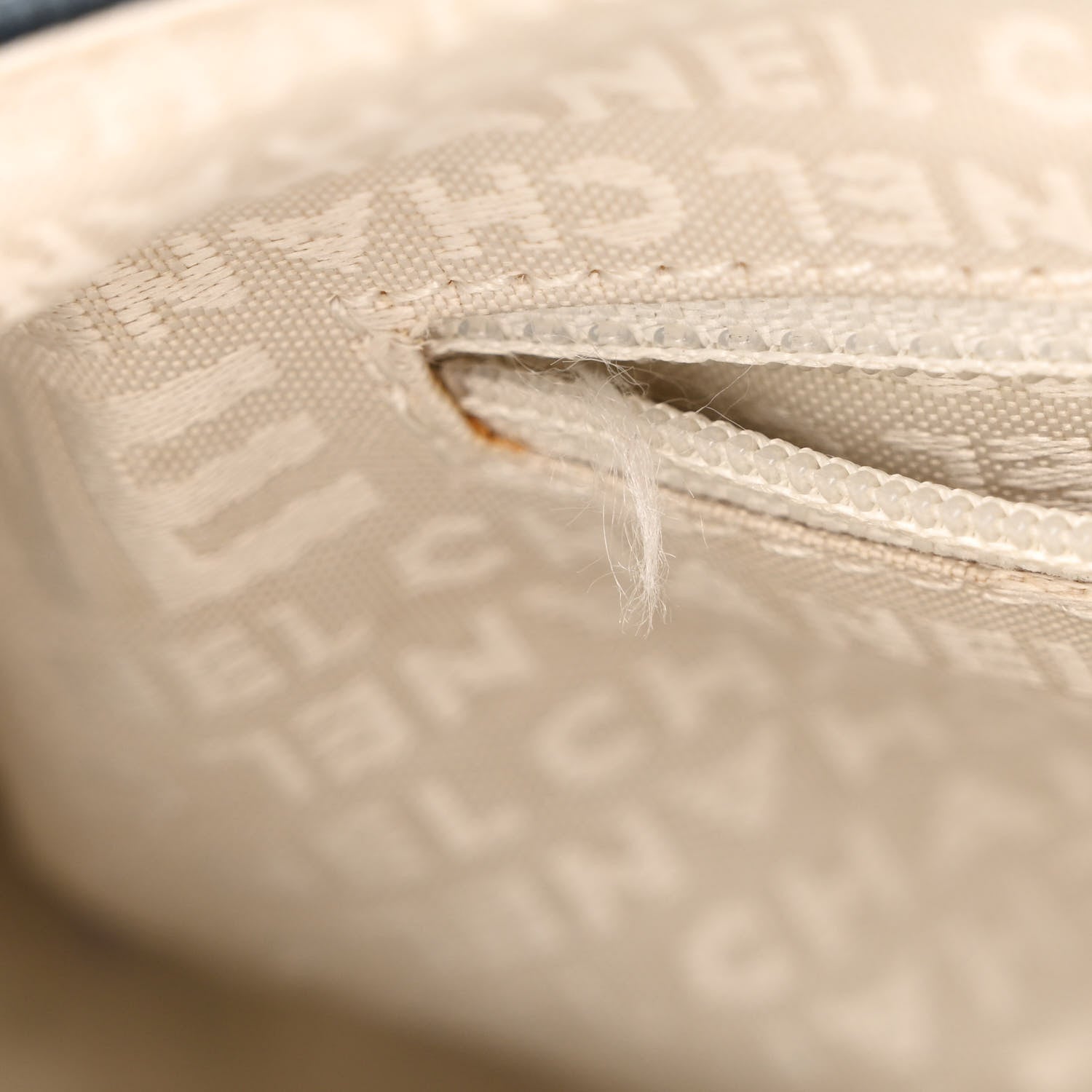 Chanel Canvas Lambskin Mademoiselle Lock Flap Navy White 8 of 16