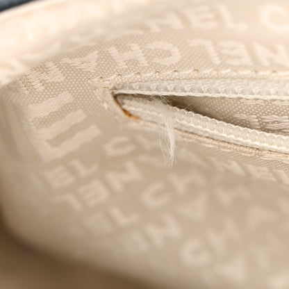 Chanel Canvas Lambskin Mademoiselle Lock Flap Navy White 8 of 16