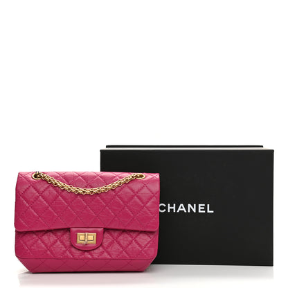 Chanel Aged Calfskin Quilted 2.55 Reissue 225 Flap Fuchsia 11 of 11