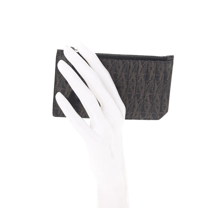 Saint Laurent Classic Toile Monogram Stars 5 Fragments Zip Pouch Card Holder Black 2 of 8