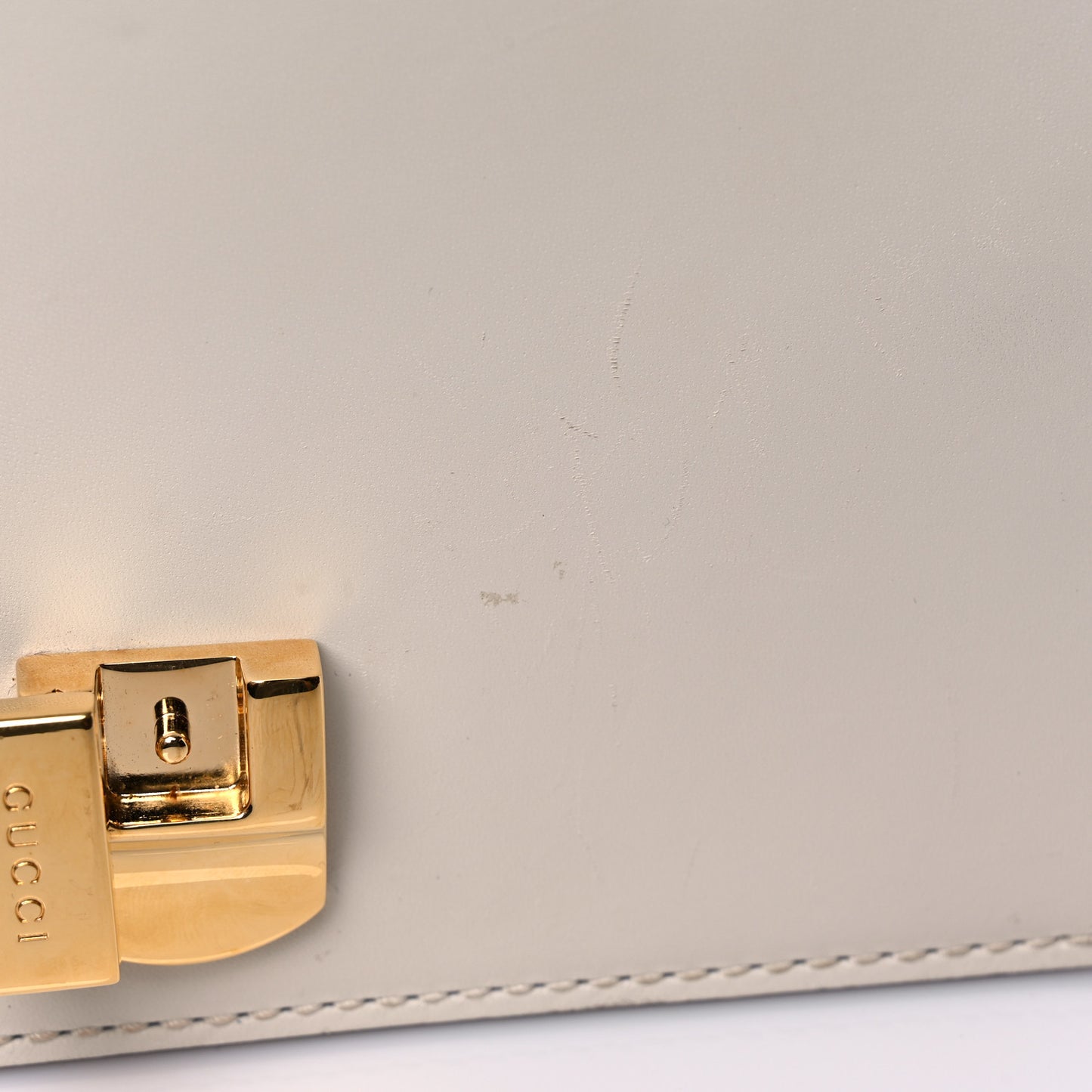 Calfskin Mini Sylvie Chain Shoulder Bag White