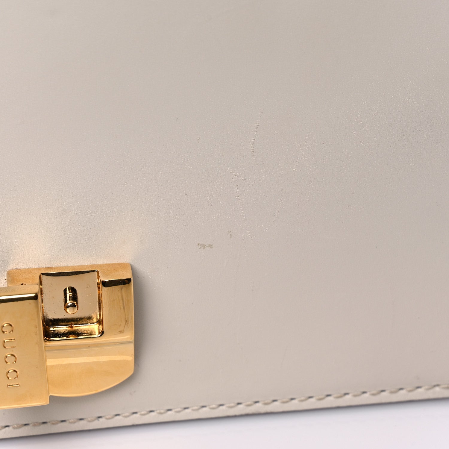 Gucci Calfskin Mini Sylvie Chain Shoulder Bag White 14 of 17