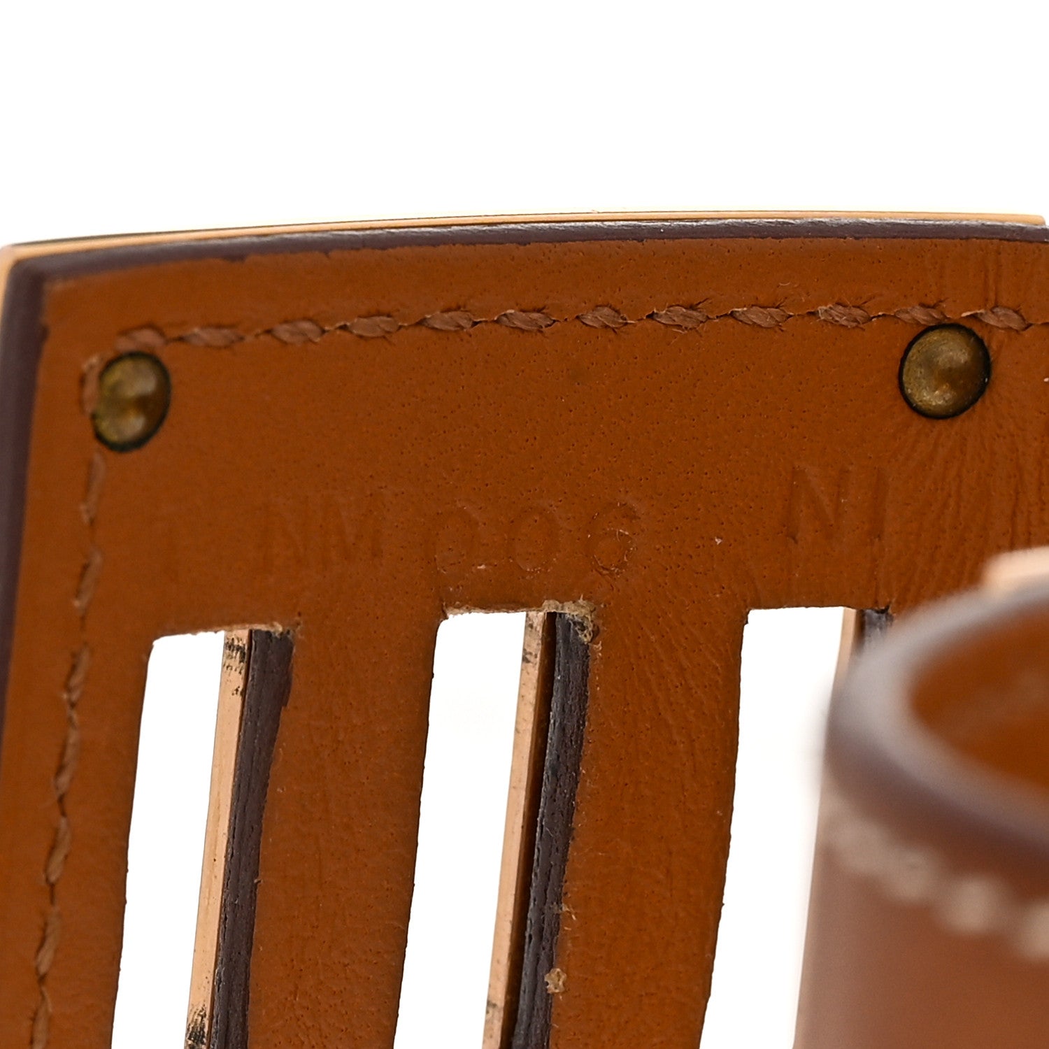 Hermes Barenia Kelly Dog Bracelet Fauve 4 of 4