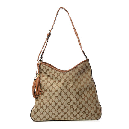 Gucci Monogram Medium Marrakech Hobo Camel 1 of 13