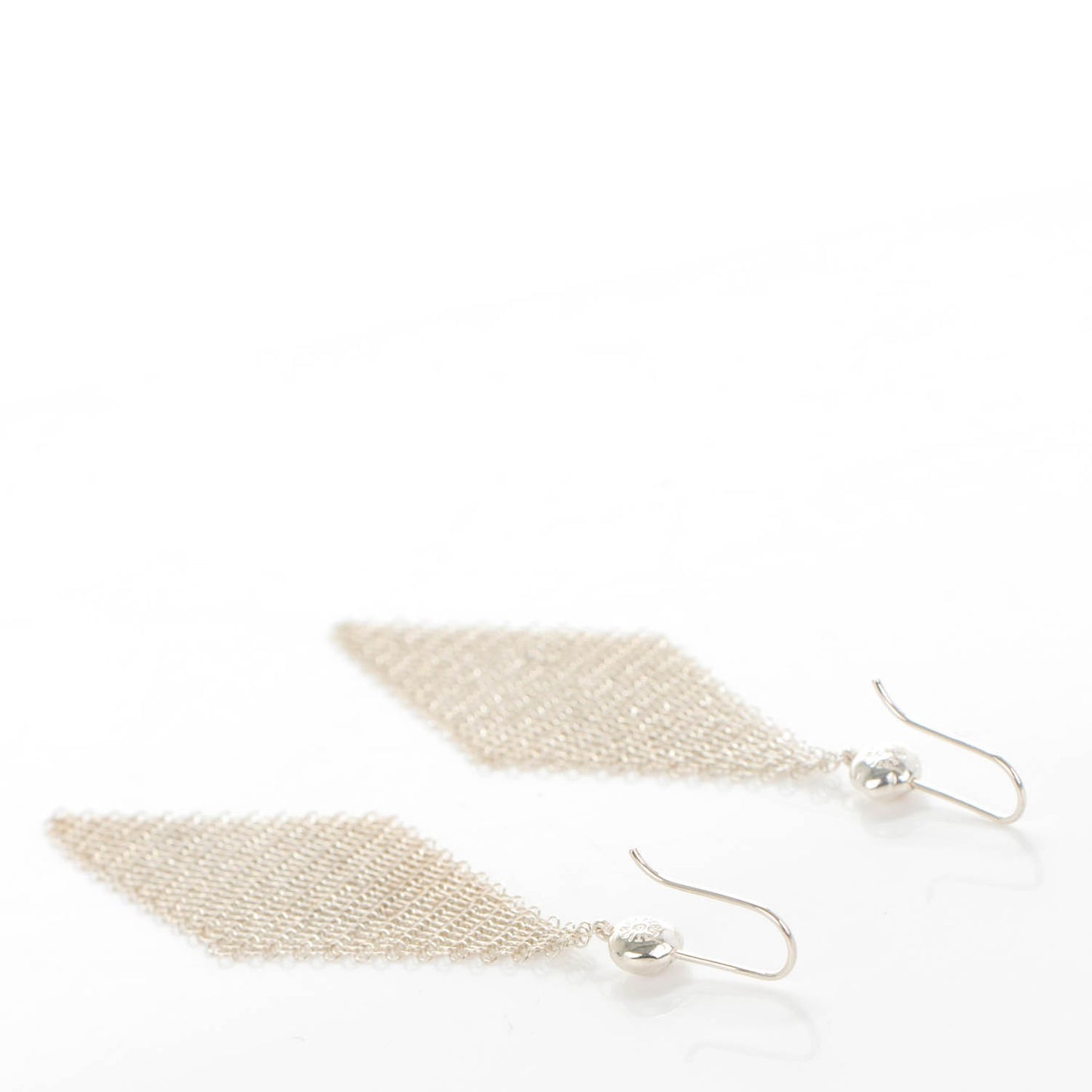 Sterling Silver Small Elsa Peretti Mesh Earrings