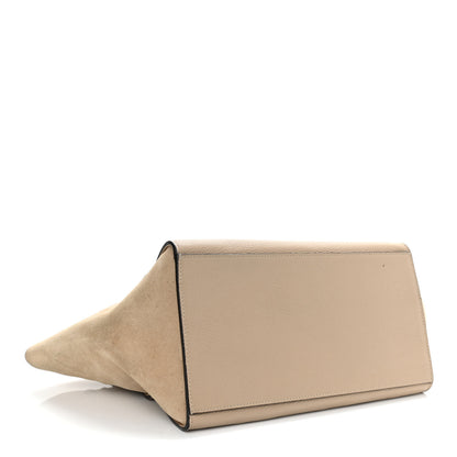Celine Drummed Calfskin Suede Large Trapeze Dune 3 of 10