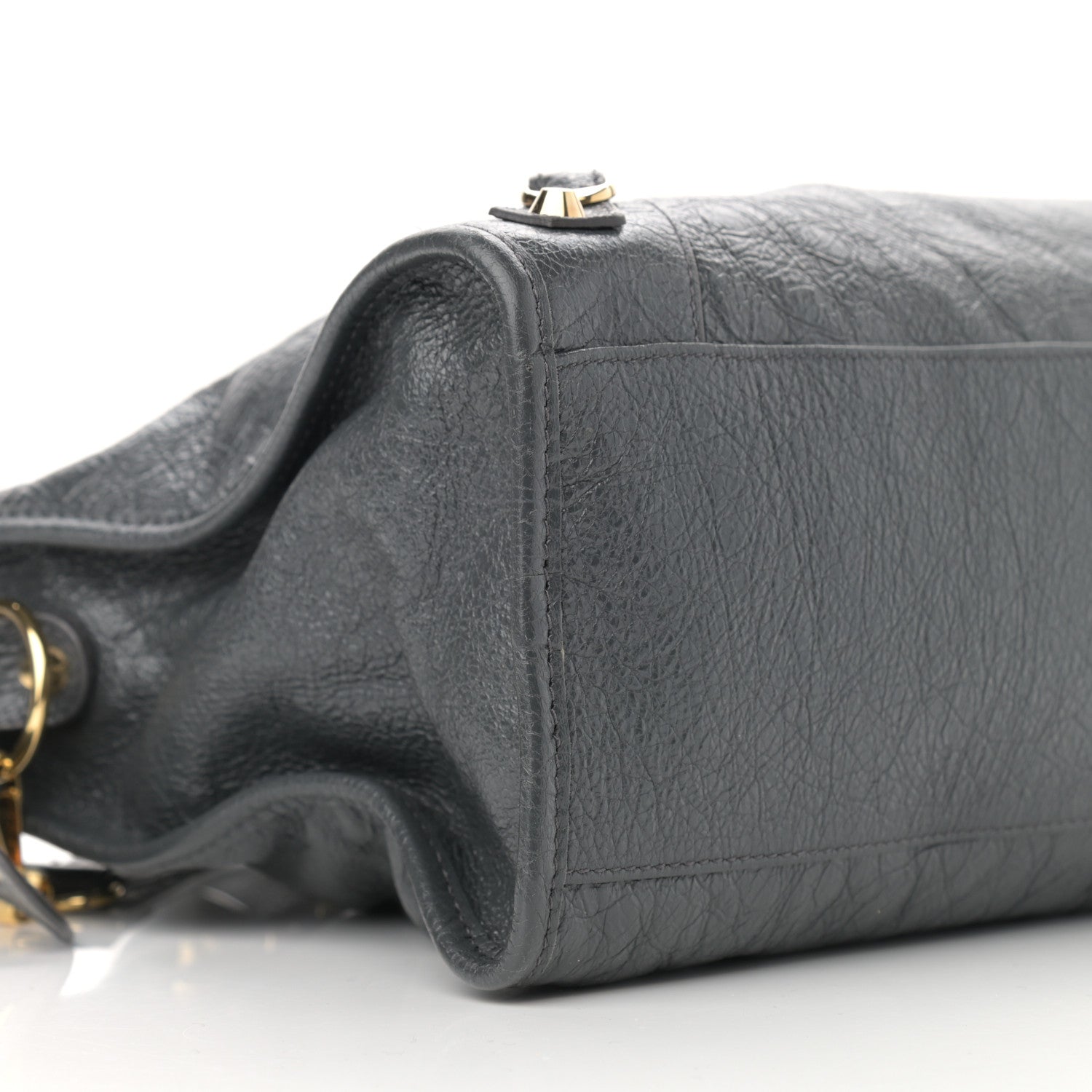 Balenciaga Agneau Classic Gold Hardware City Gris Fossile Anthracite 9 of 10