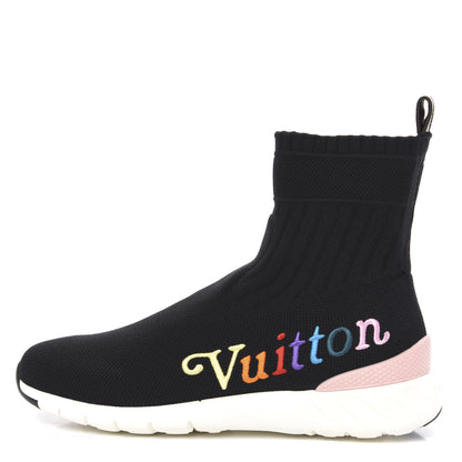 Louis Vuitton Stretch Fabric Aftergame Sneaker Boots 38.5 Black 1 of 8