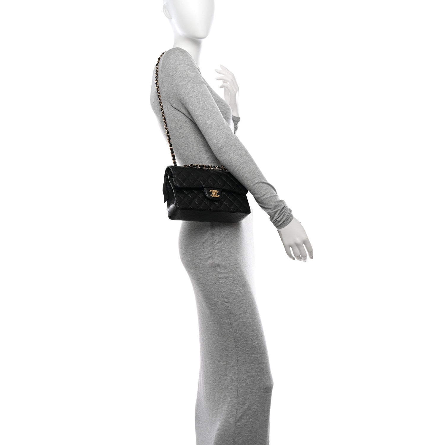 Chanel Caviar Quilted Small Double Flap Black 2 of 10