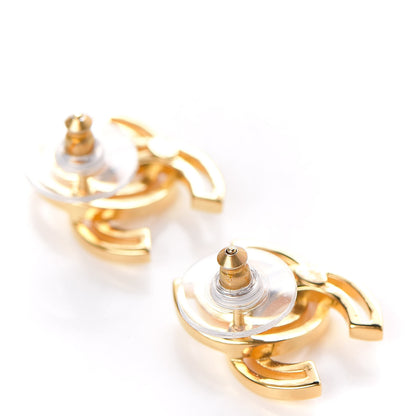 Chanel Metal Obazine CC Earrings Gold 3 of 5