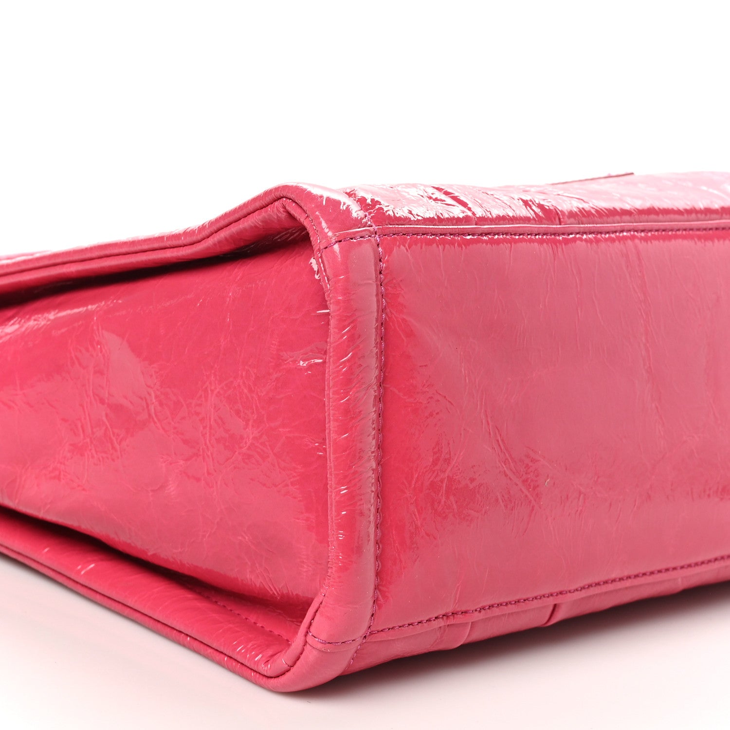 Marc Jacobs Shiny Crinkled Calfskin The Tote Bag Pink 8 of 10