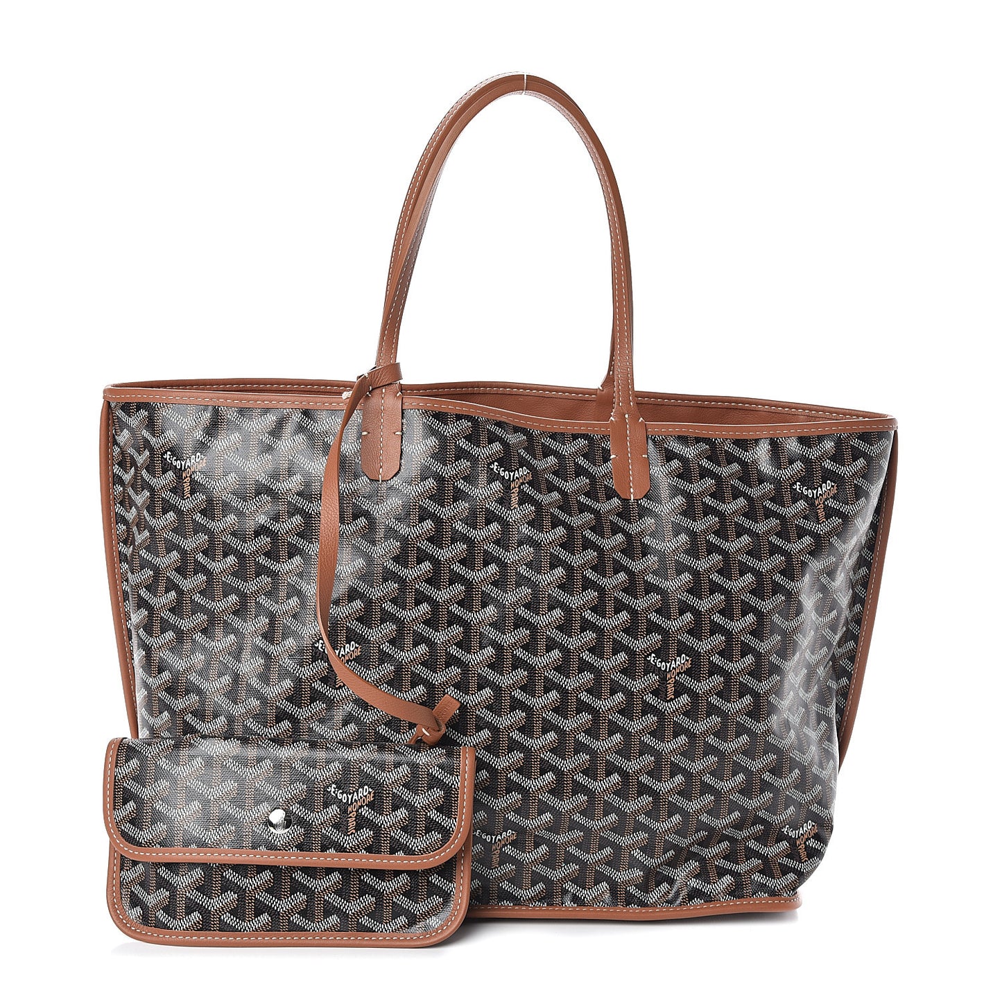 Goyardine Reversible Anjou PM Black Gold
