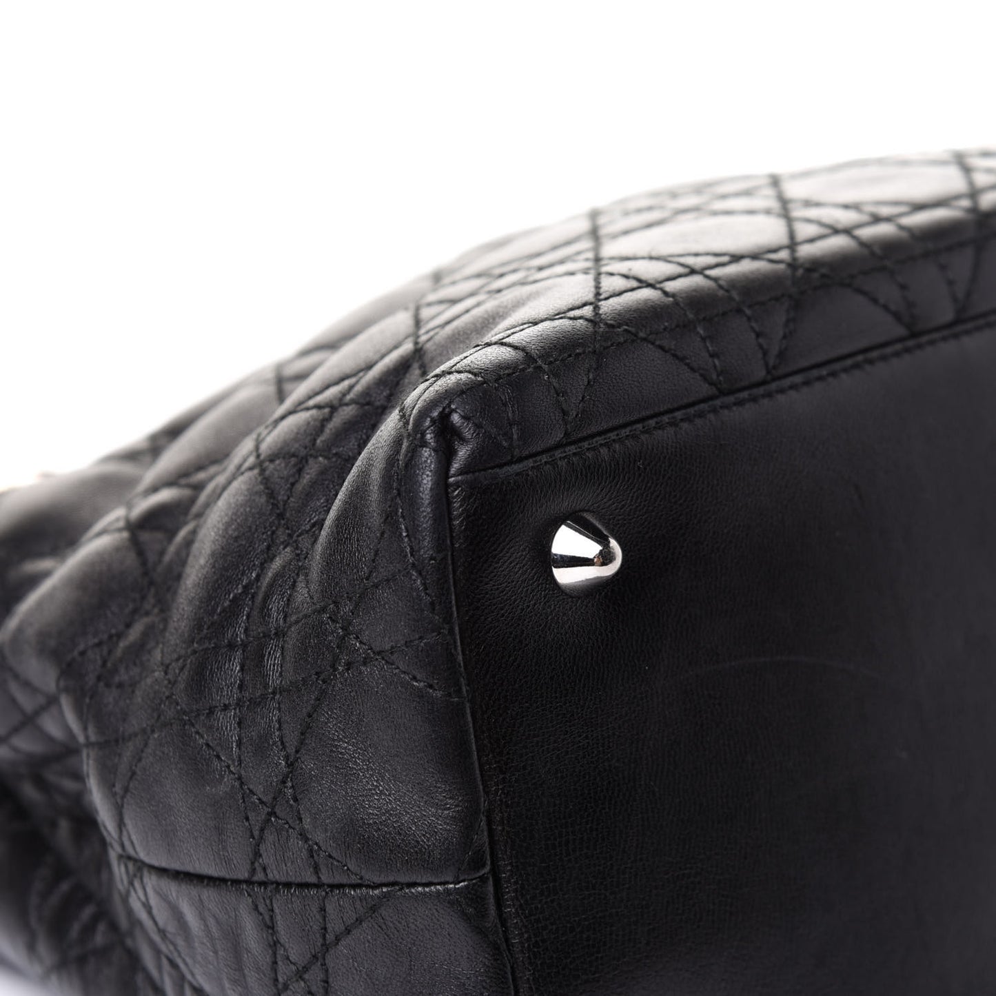 Lambskin Cannage Small Soft Lady Dior Tote Black