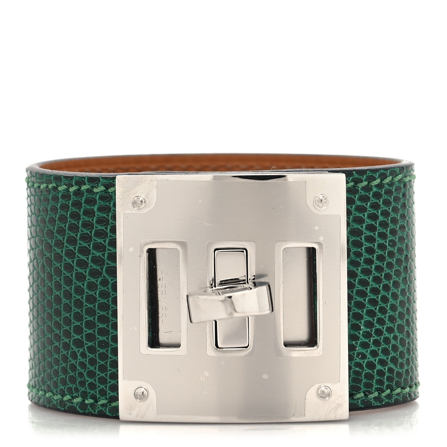 Lizard Kelly Dog Bracelet T2 Vert Moyen