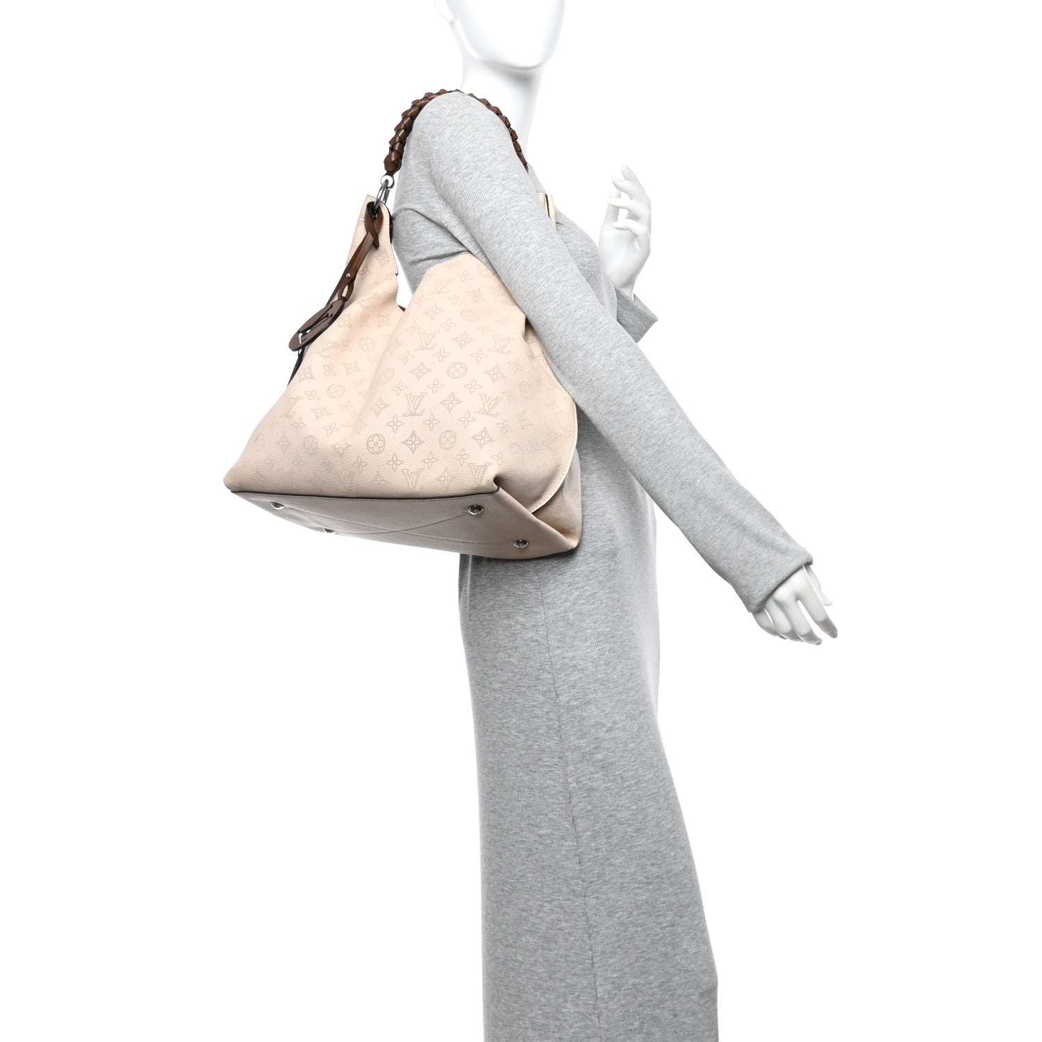 Louis Vuitton Mahina Carmel Hobo Creme 2 of 12