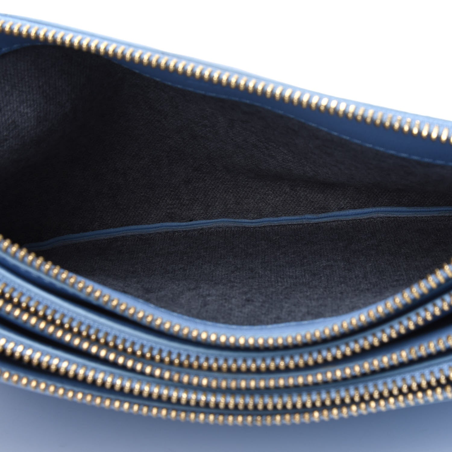 Celine Lambskin Small Trio Crossbody Bag Baby Blue 4 of 23
