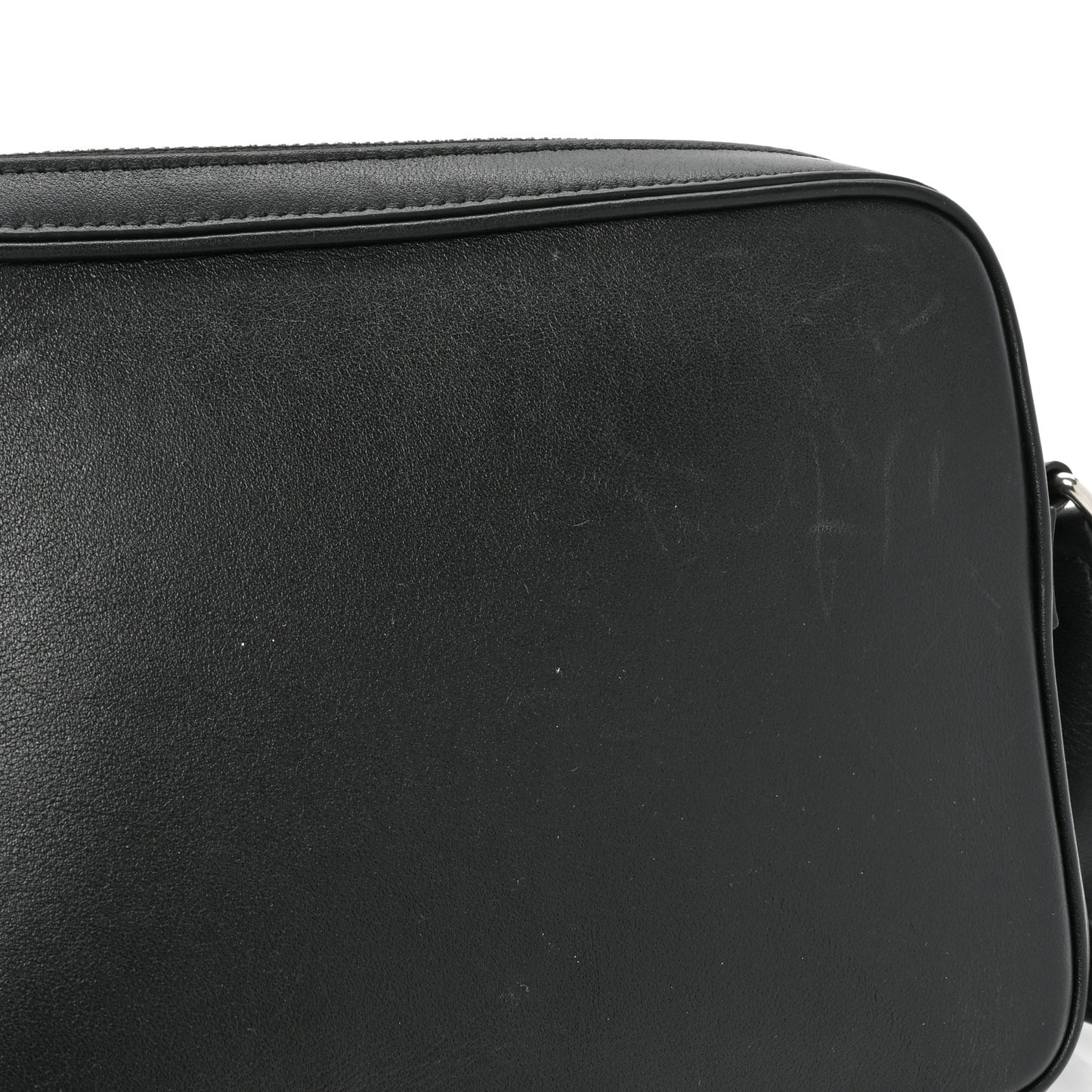 Smooth Calfskin Medium Messenger Bag Black