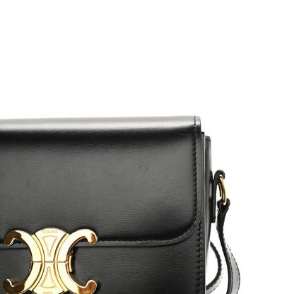 Celine Shiny Calfskin Small Triomphe Black 11 of 12