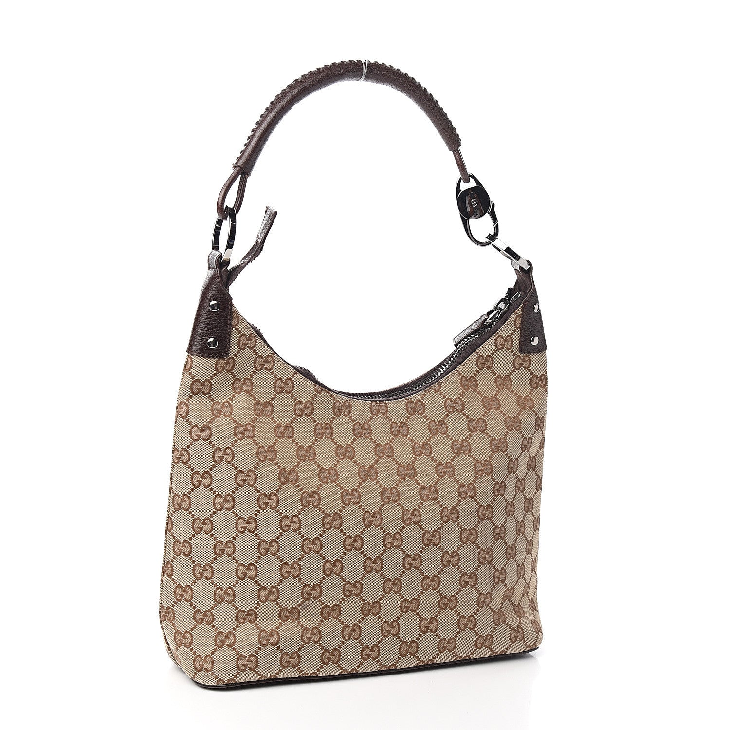 Gucci Monogram Shoulder Bag Dark Brown 2 of 9