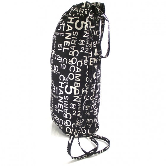 Canvas COCO Beach Bag Backpack Black