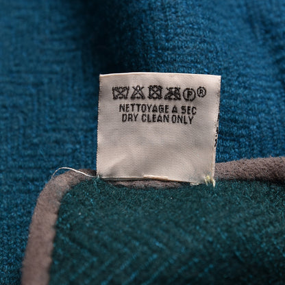 Hermes Cashmere Hand Woven Dip Dye Urga Blanket Bleu Violet 4 of 8