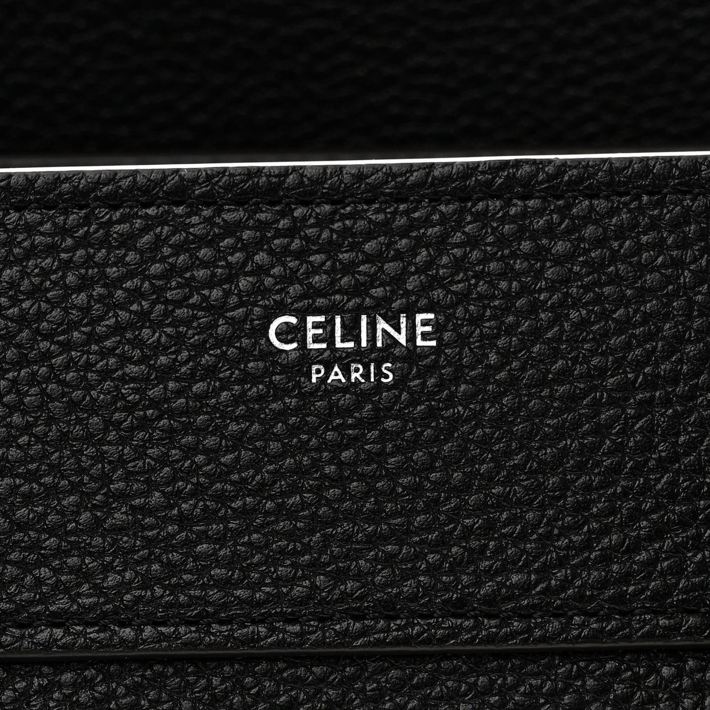 Drummed Calfskin Micro Luggage Black