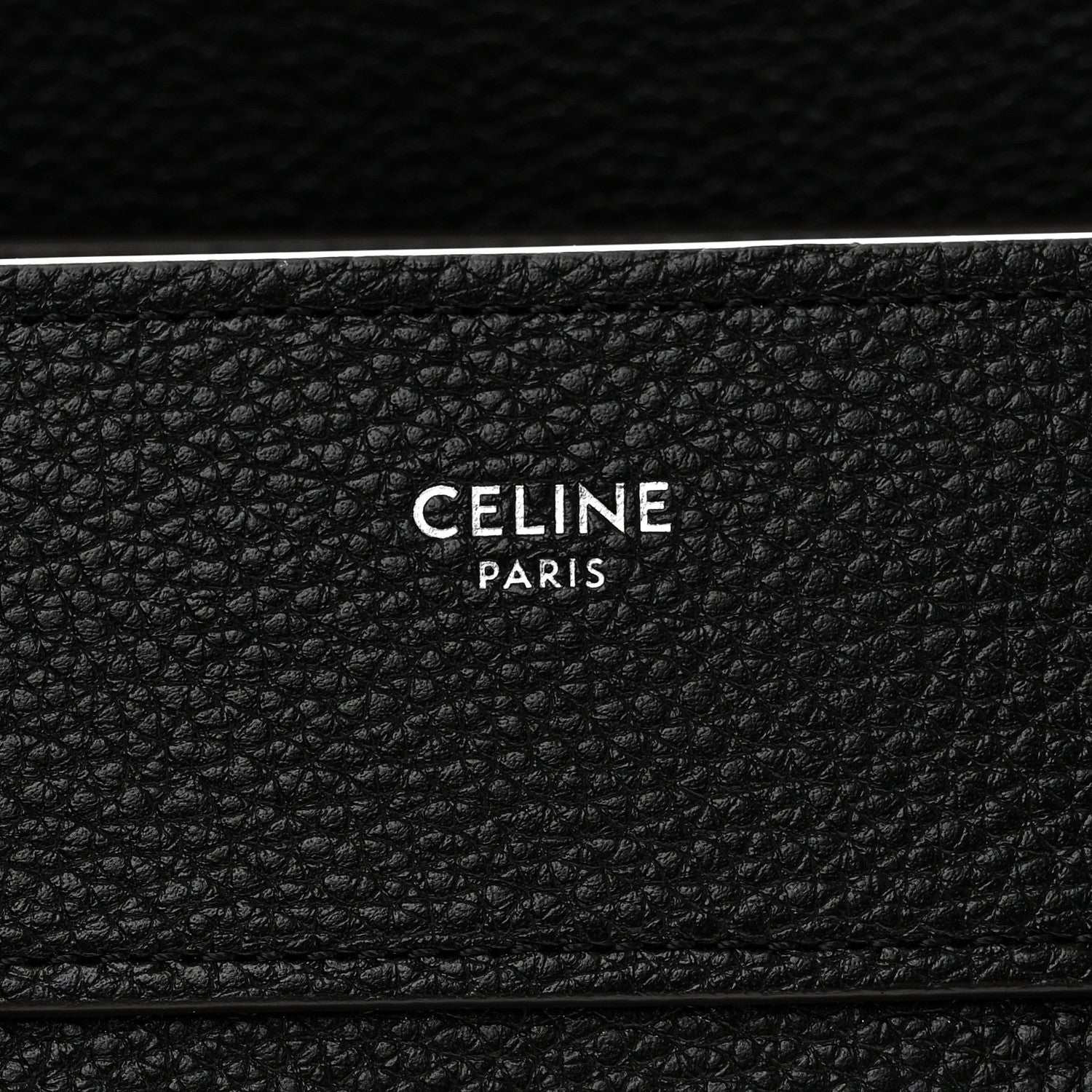 Celine Drummed Calfskin Micro Luggage Black 8 of 10